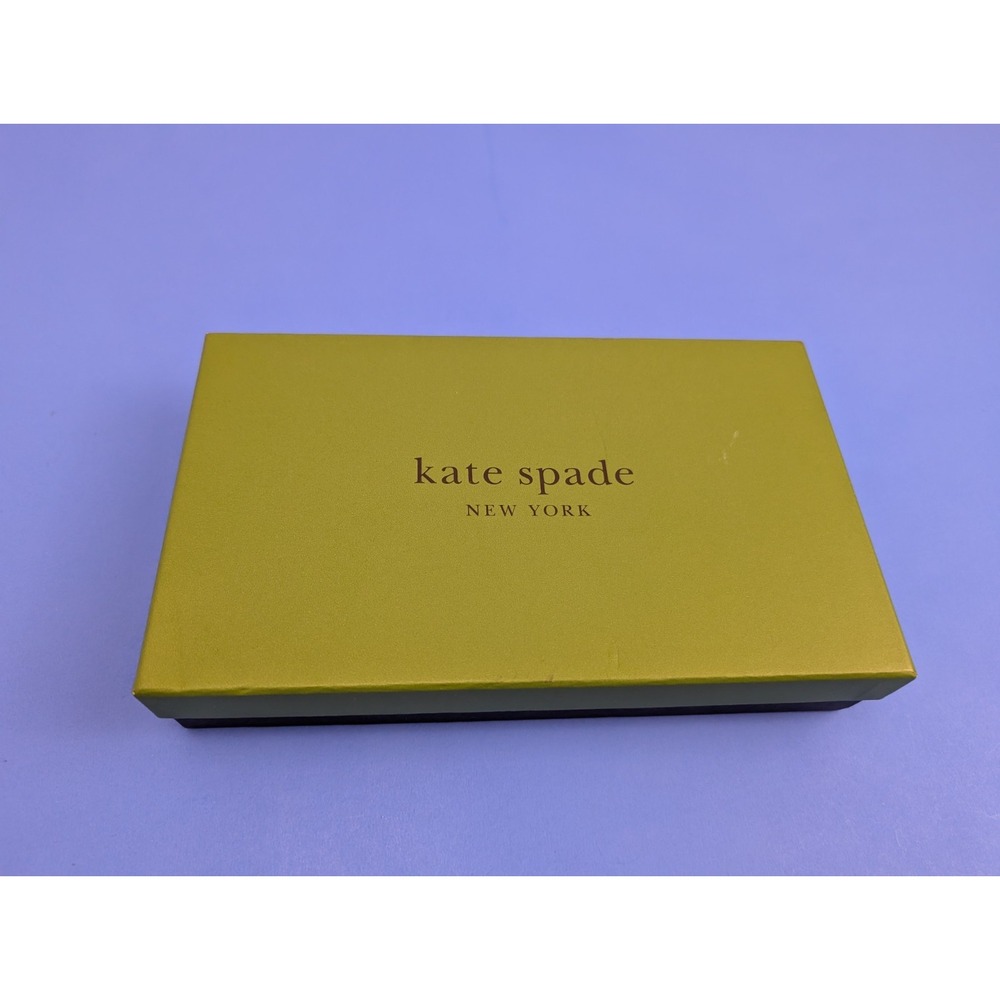 Kate Spade New York Wallet Gift Box Only Green Black Empty Box